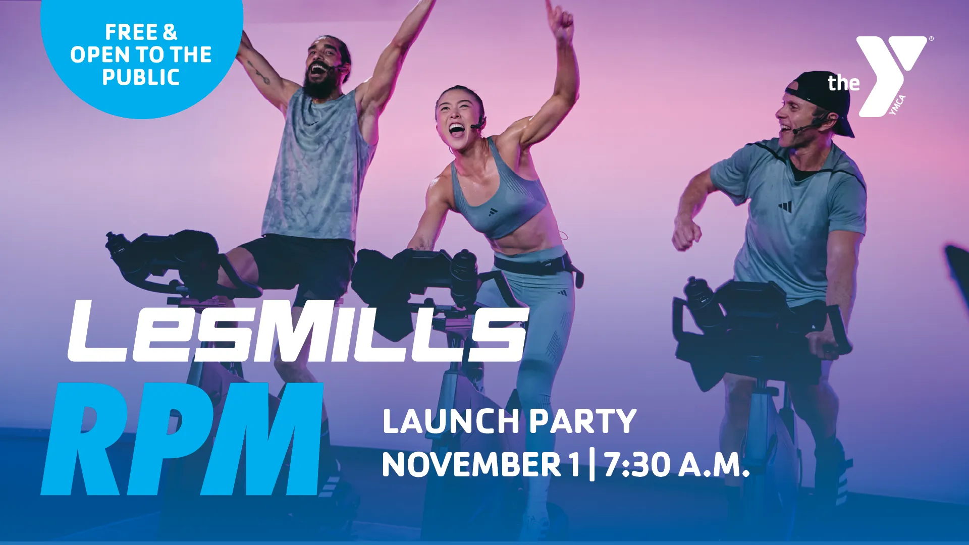 Les Mills RPM Launch Party Graphic