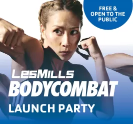 BODYCOMBAT Launch Party Event Graphic