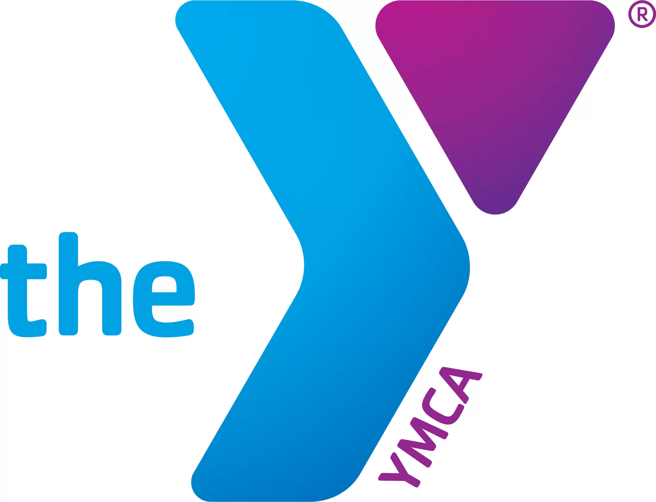 Blue and Purple YMCA Logo