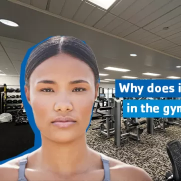 woman staring in gym awkward gym blog cover
