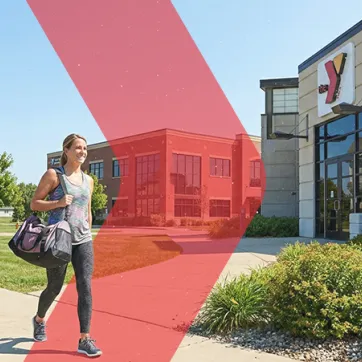 Woman walking to her "third place"